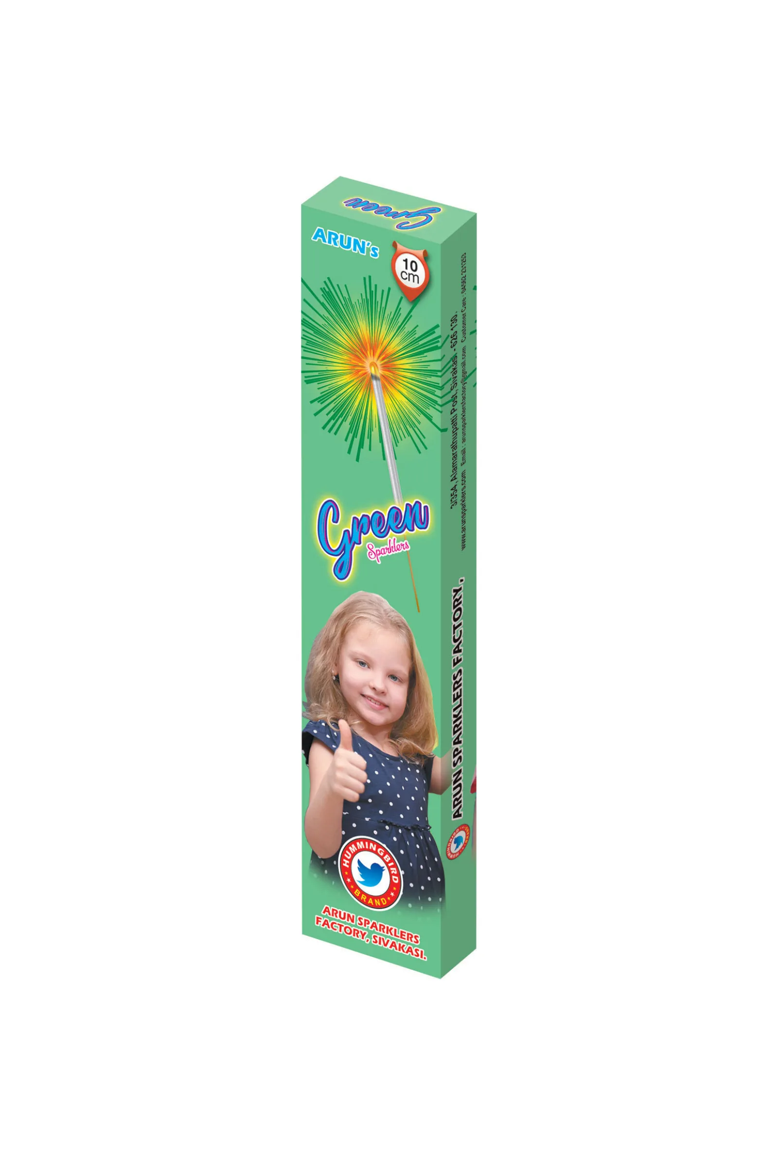 10 cm Green Sparklers